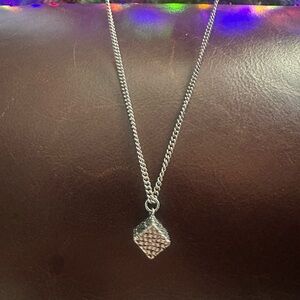 Coach Quilted Cube Necklace